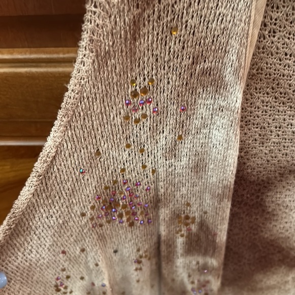 Beautiful NWT long full length lightweight brown/beige cardigan. Dolman sleeves. - Picture 3 of 4